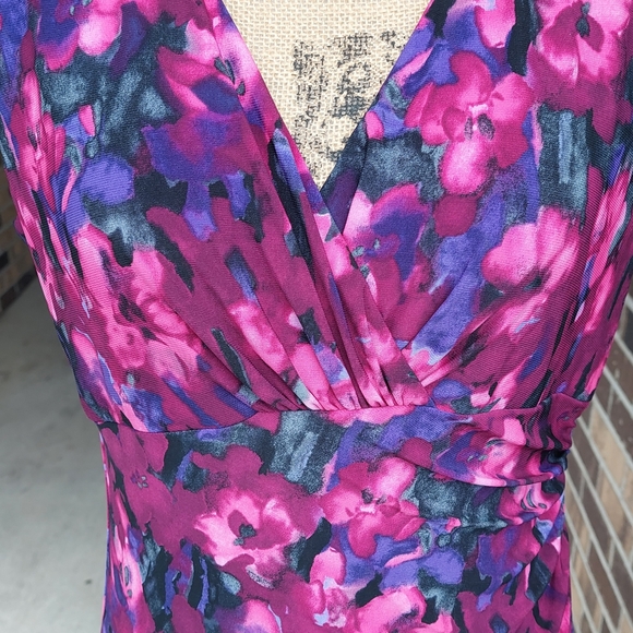 American Living Floral Print cap Sleeve Dress - Picture 3 of 6